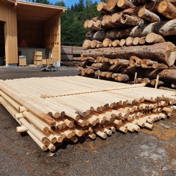 Konstruktions Rund Holz